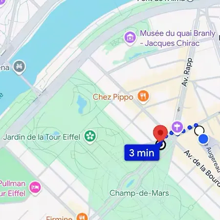 Parisian Charm With Eiffel View 2min From Eiffel Tower Gardens Apartment Paris
